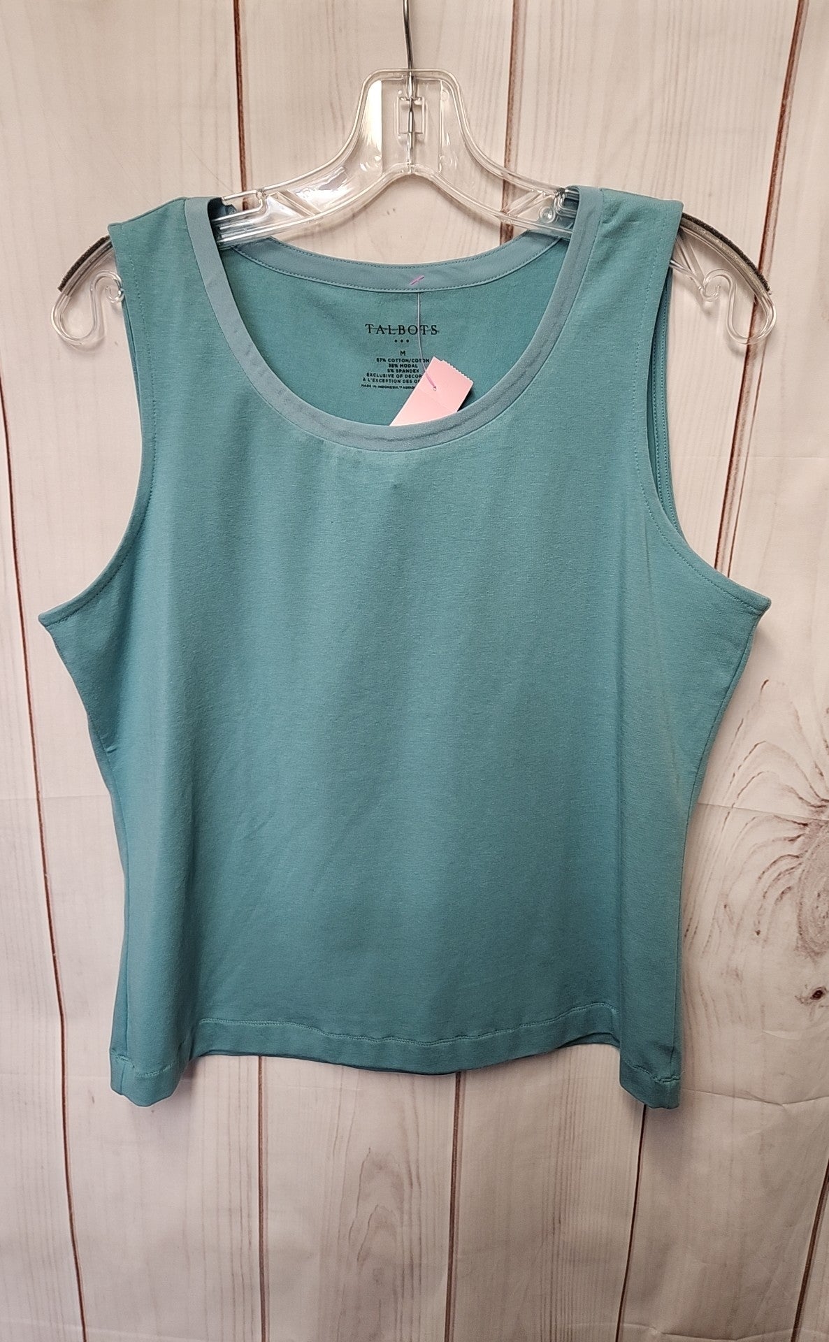 Talbots Women's Size M Blue Sleeveless Top