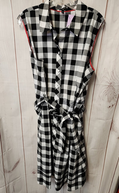 Talbots Women's Size 18 Black & White Dress