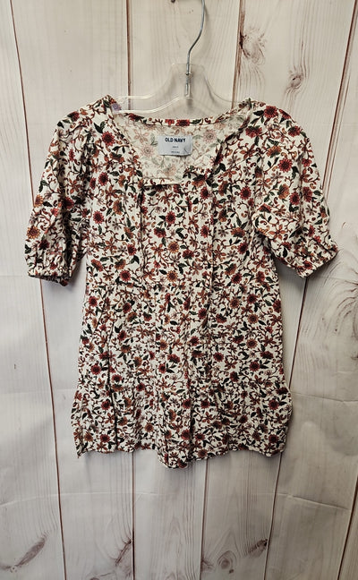 Old Navy Girl's Size 6/7 White & Red Dress