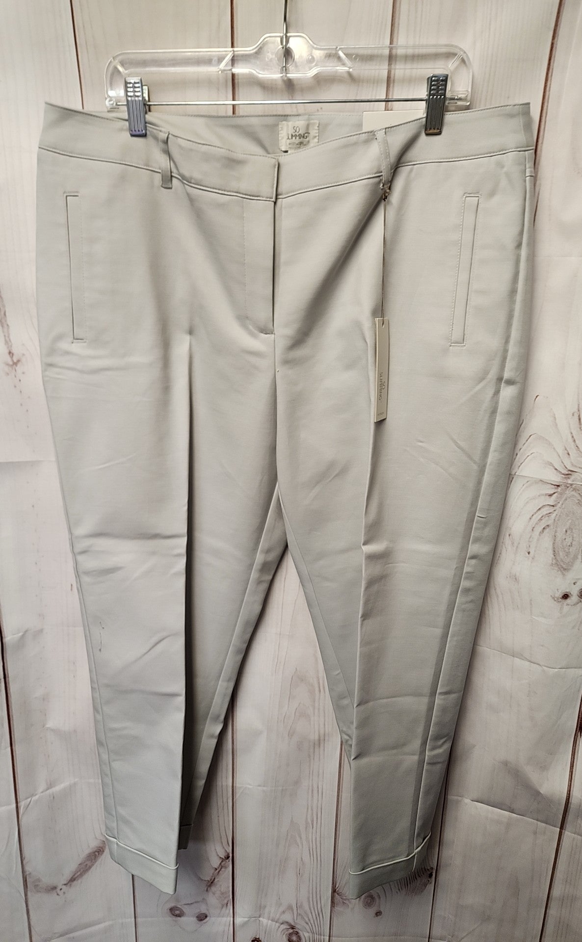 NWT Chico's Women's Size 3 = US 16 Gray Pants
