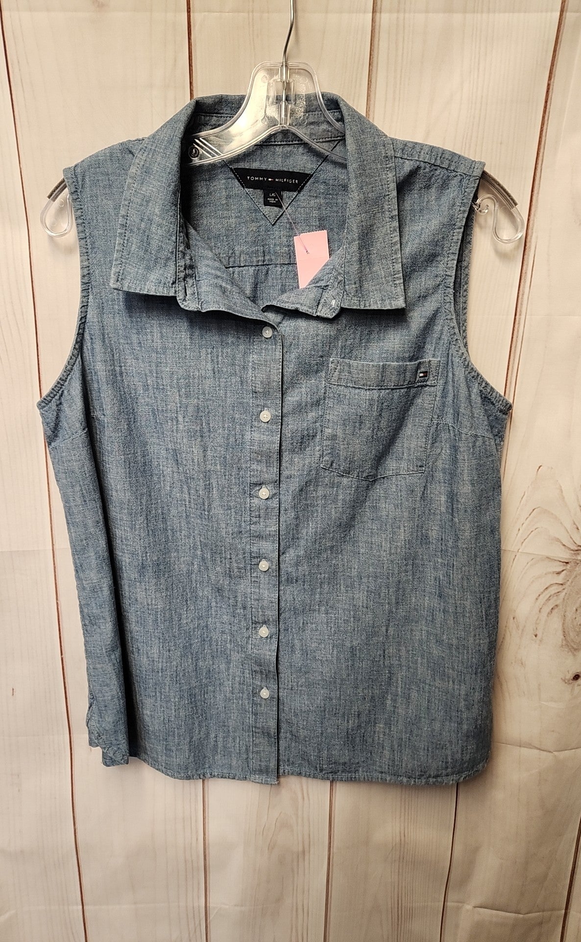 Tommy Hilfiger Women's Size L Blue Sleeveless Top
