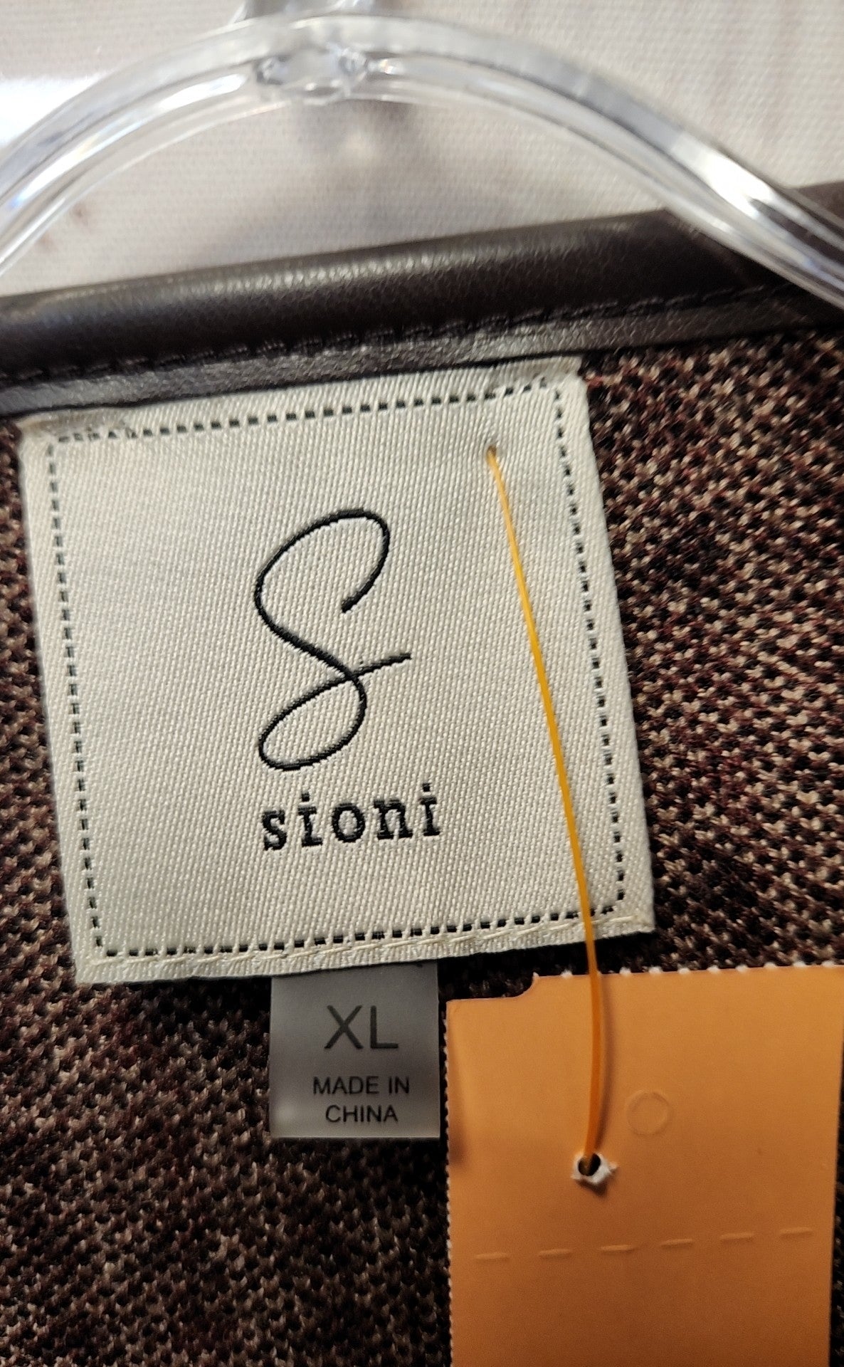 Sioni Women's Size XL Brown Cardigan