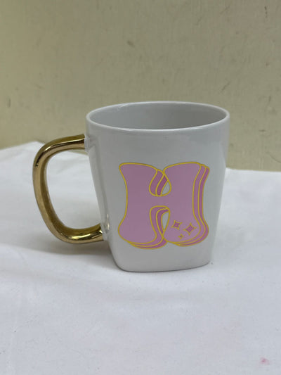 White H Mug