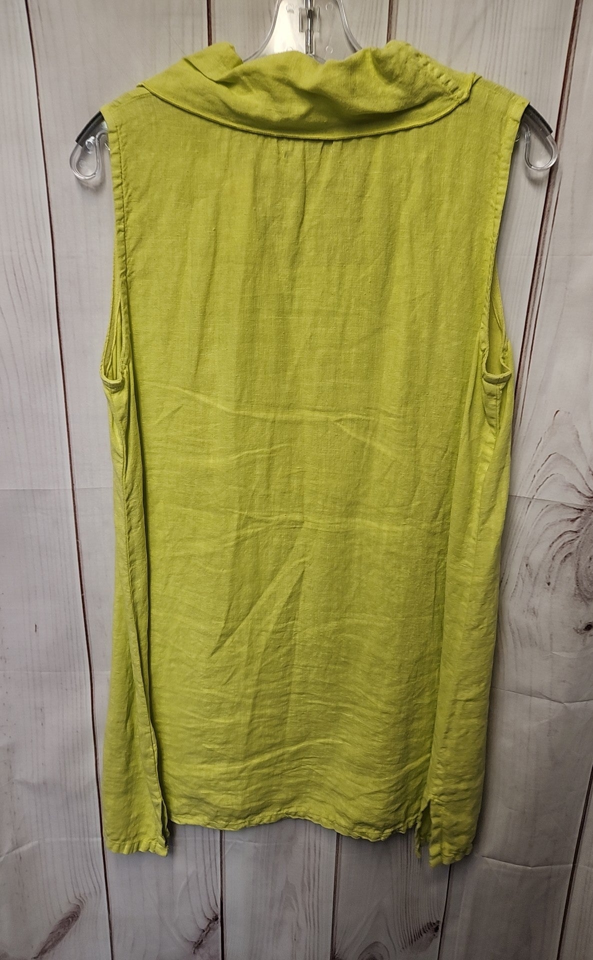 Fenini Women's Size S Yellow Linen Dress