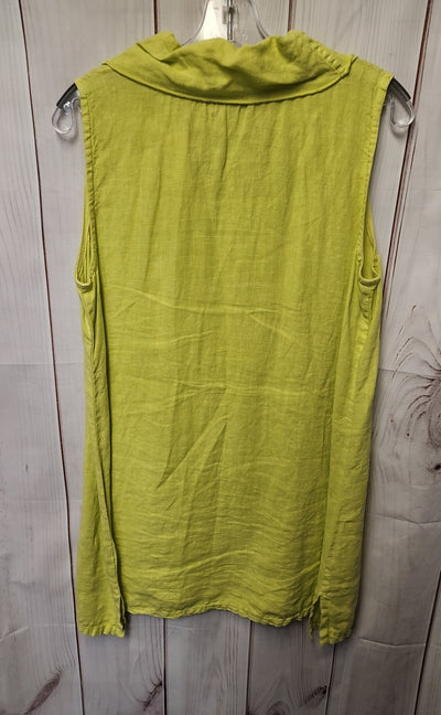 Fenini Women's Size S Yellow Linen Dress
