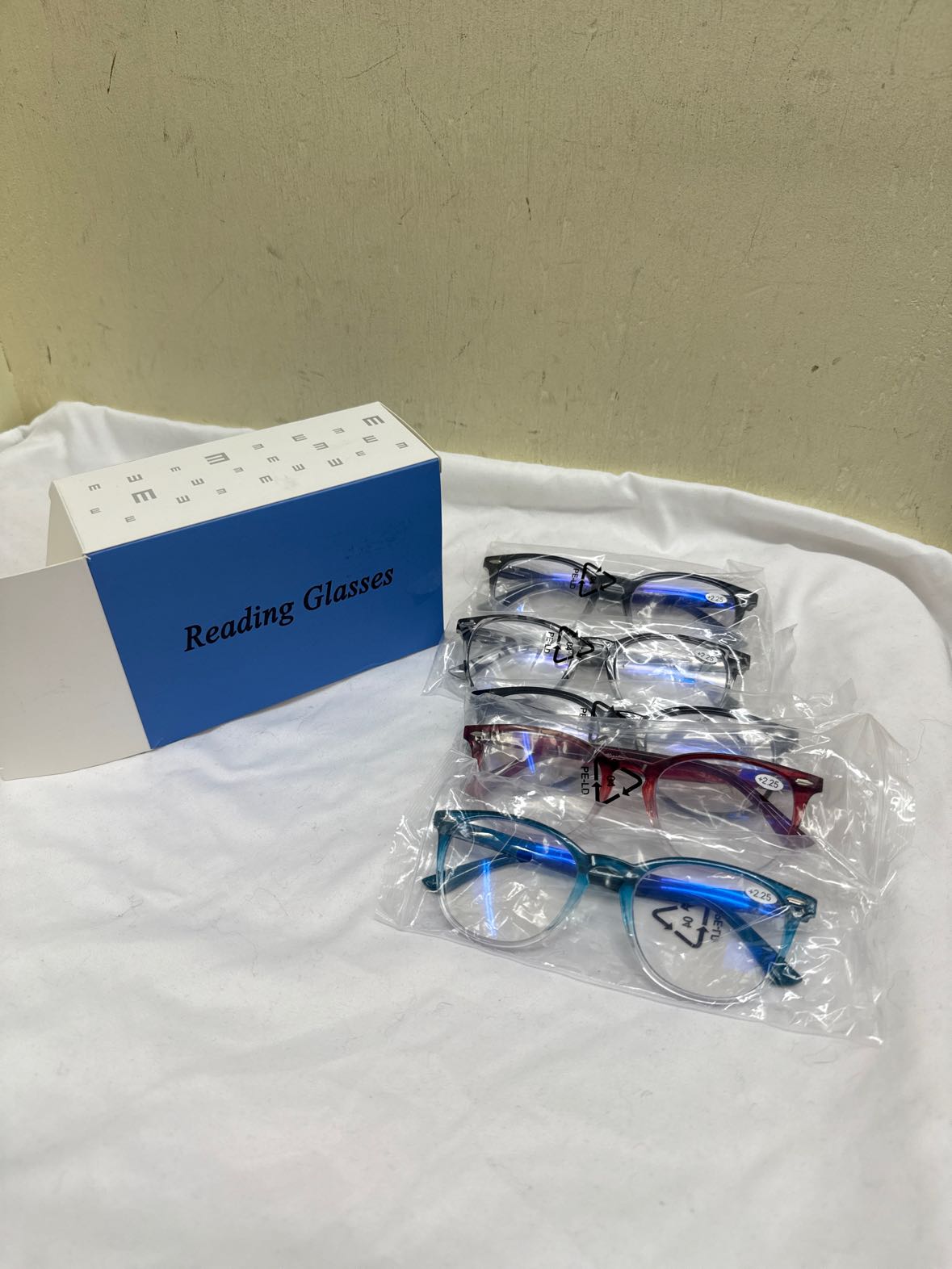 NIB 5PCS +2.25 Reading Glasses