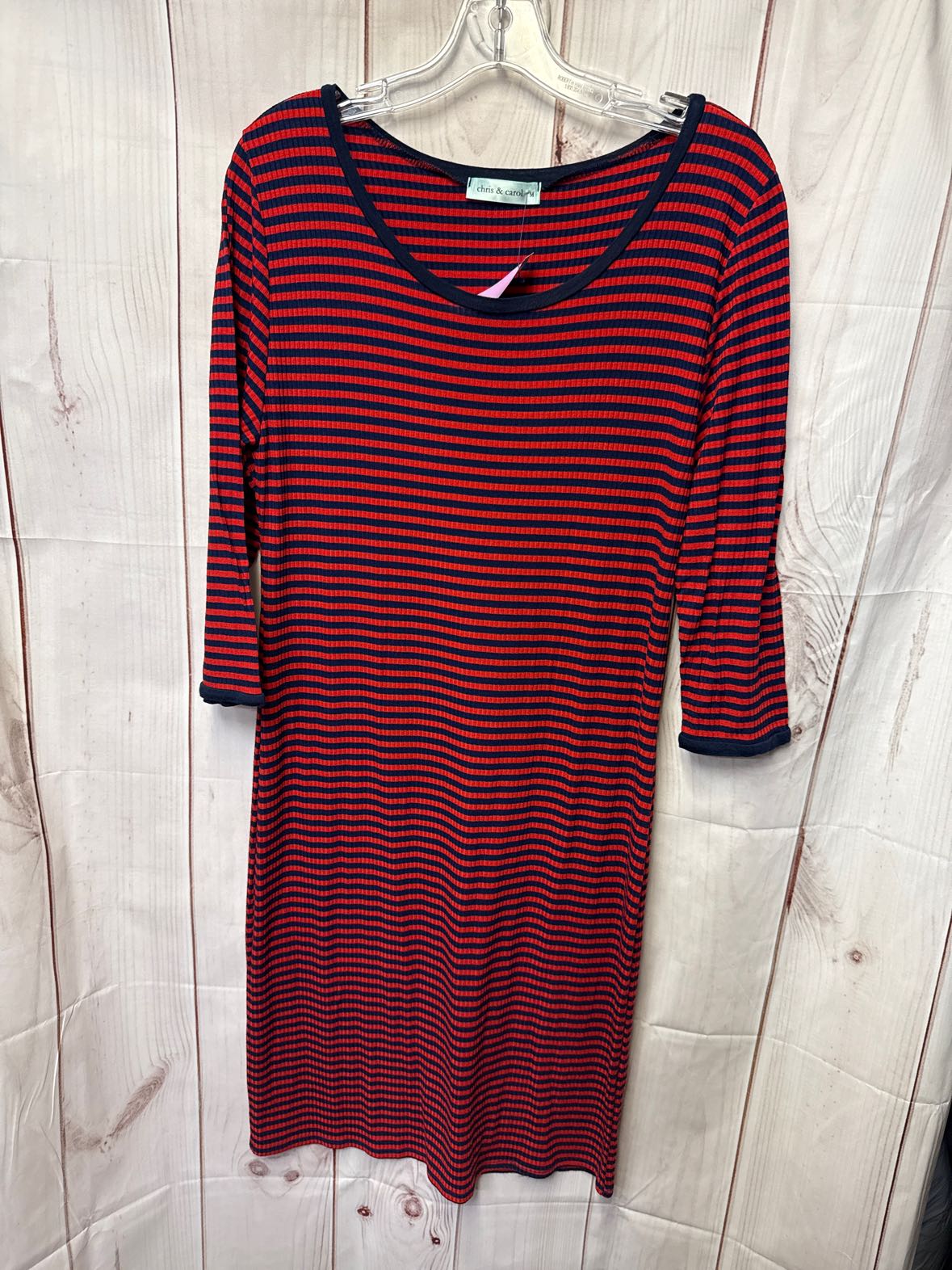 Chris & Carol Women's Size M Red & Blue Dress