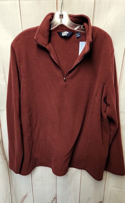 Lands End Women's Size XL Red Sweatshirt