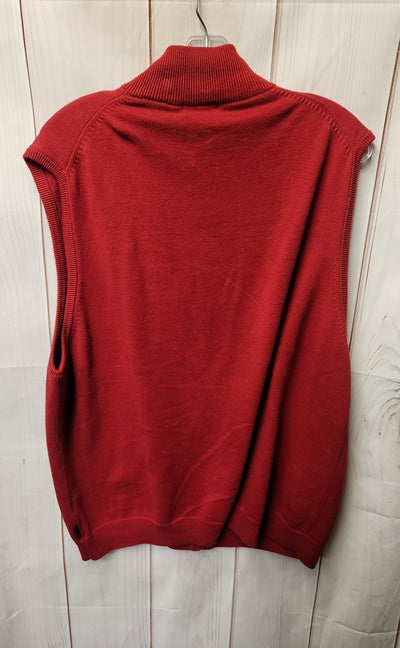 Izod Men's Size L Red Vest