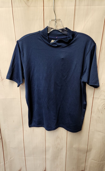 Sun Protecttion Zone Women's Size M Navy Short Sleeve Top