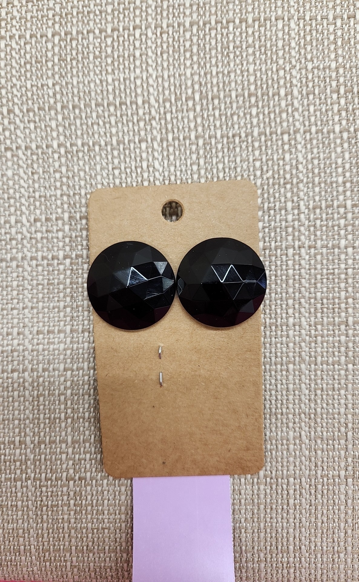 Black Stud Earrings