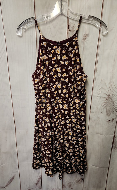 BCX Women's Size S Maroon Floral Dress