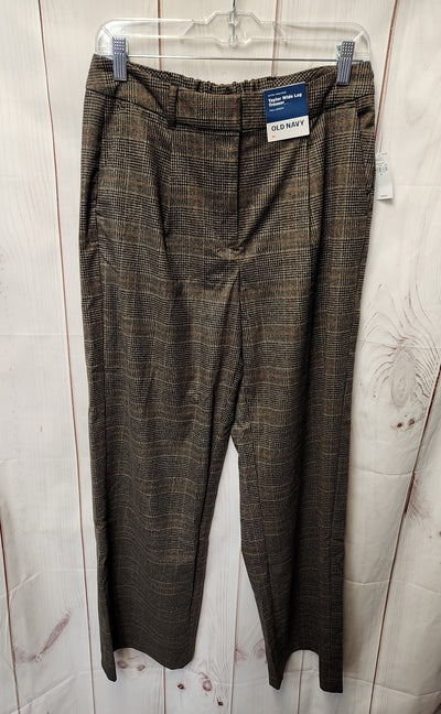 NWT Old Navy Women's Size M Brown Pants Taylor Wide Leg Trouser