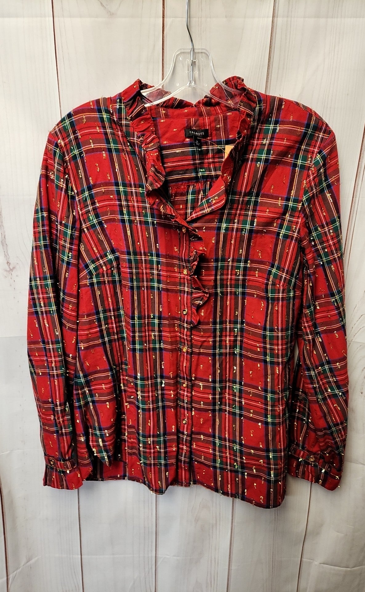 Talbots Women's Size M Red Long Sleeve Top