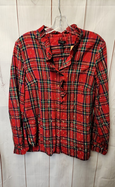 Talbots Women's Size M Red Long Sleeve Top