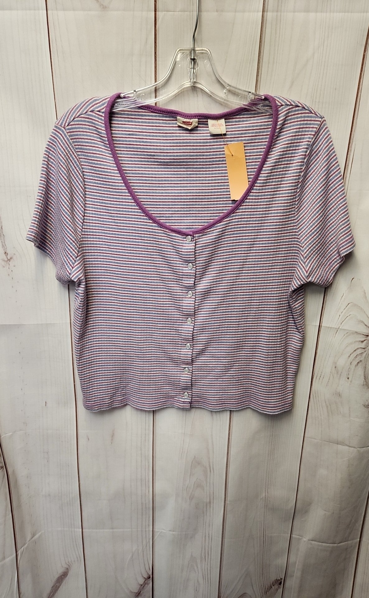 Levis Women's Size XL Purple Short Sleeve Top