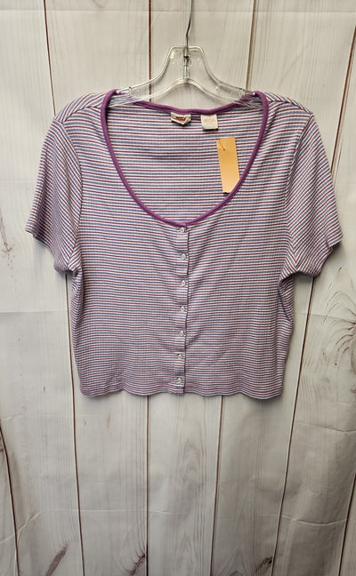 Levis Women's Size XL Purple Short Sleeve Top