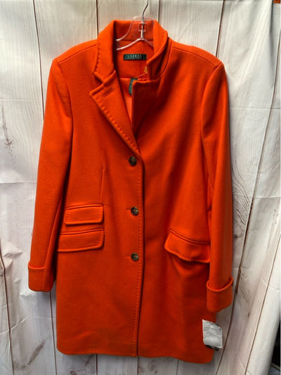 NWT Lauren by Ralph Lauren Women's Size 12 Orange Coat
