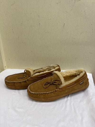 LL Bean Men's Size 13 Tan Slippers