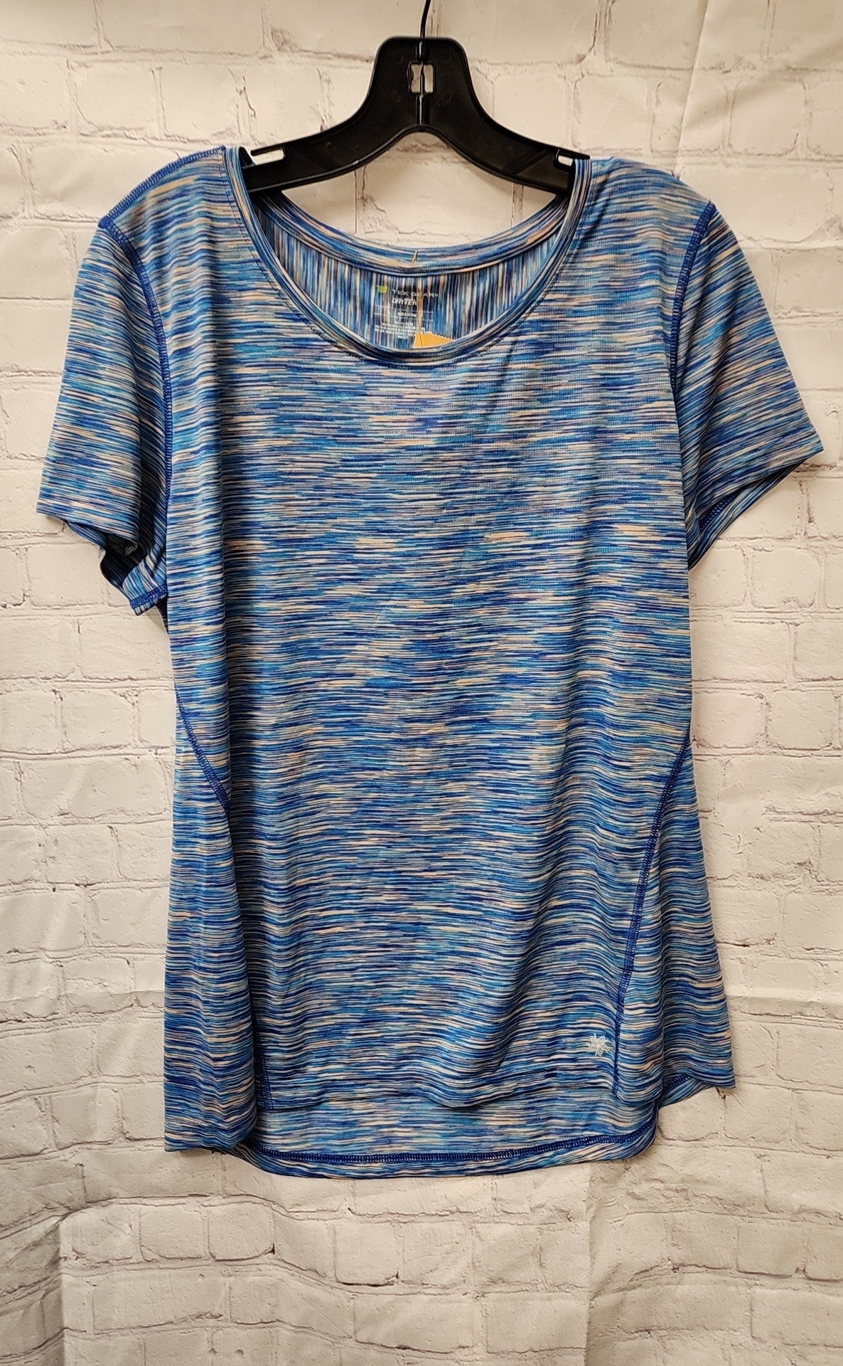 NWT Tek Gear Women's Size L Blue Short Sleeve Top