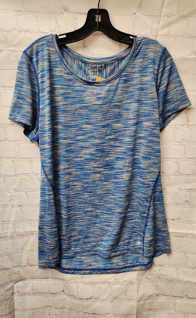 NWT Tek Gear Women's Size L Blue Short Sleeve Top