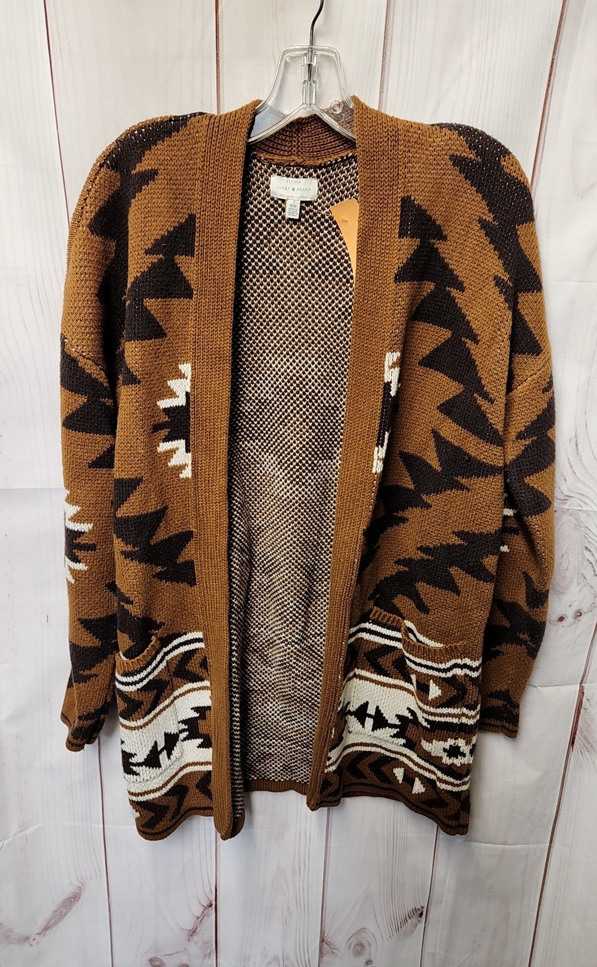 Lucky Brand Women's Size M Brown Cardigan