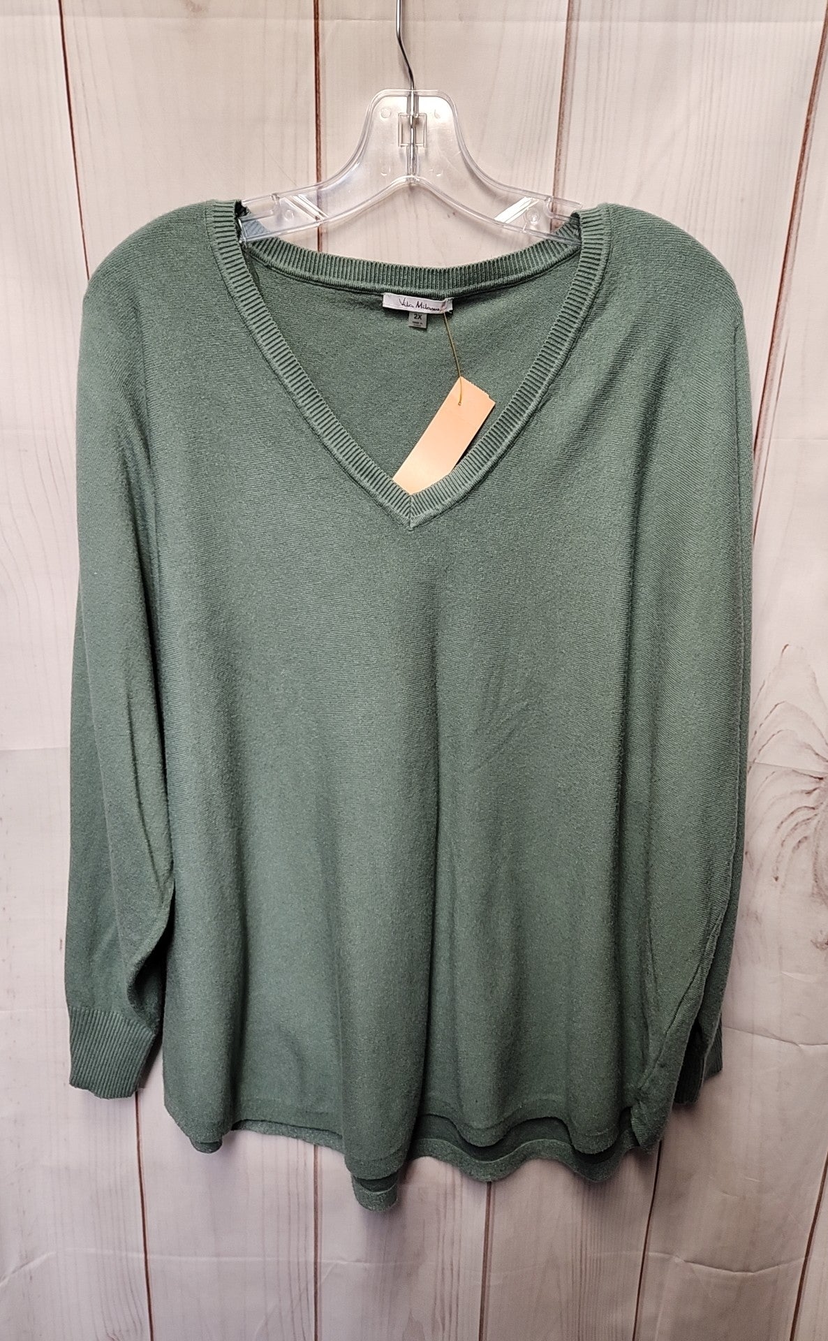 Vila Milano Women's Size 2X Green Sweater