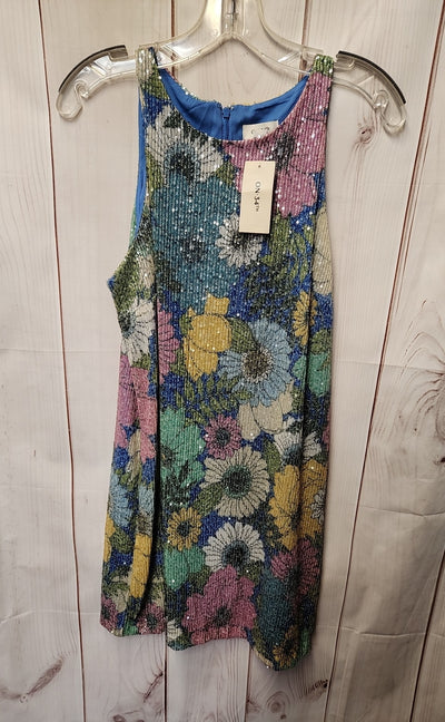 NWT On 34th Women's Size M Blue Floral Dress