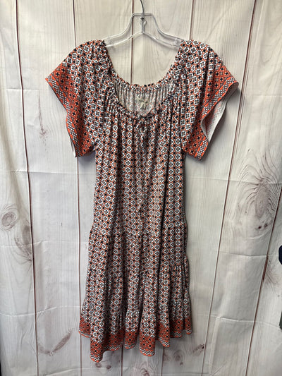 Max Studio Women's Size M Peach Floral Dress