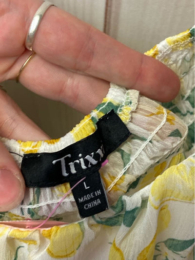 Trixxi Women's Size L Yellow Dress