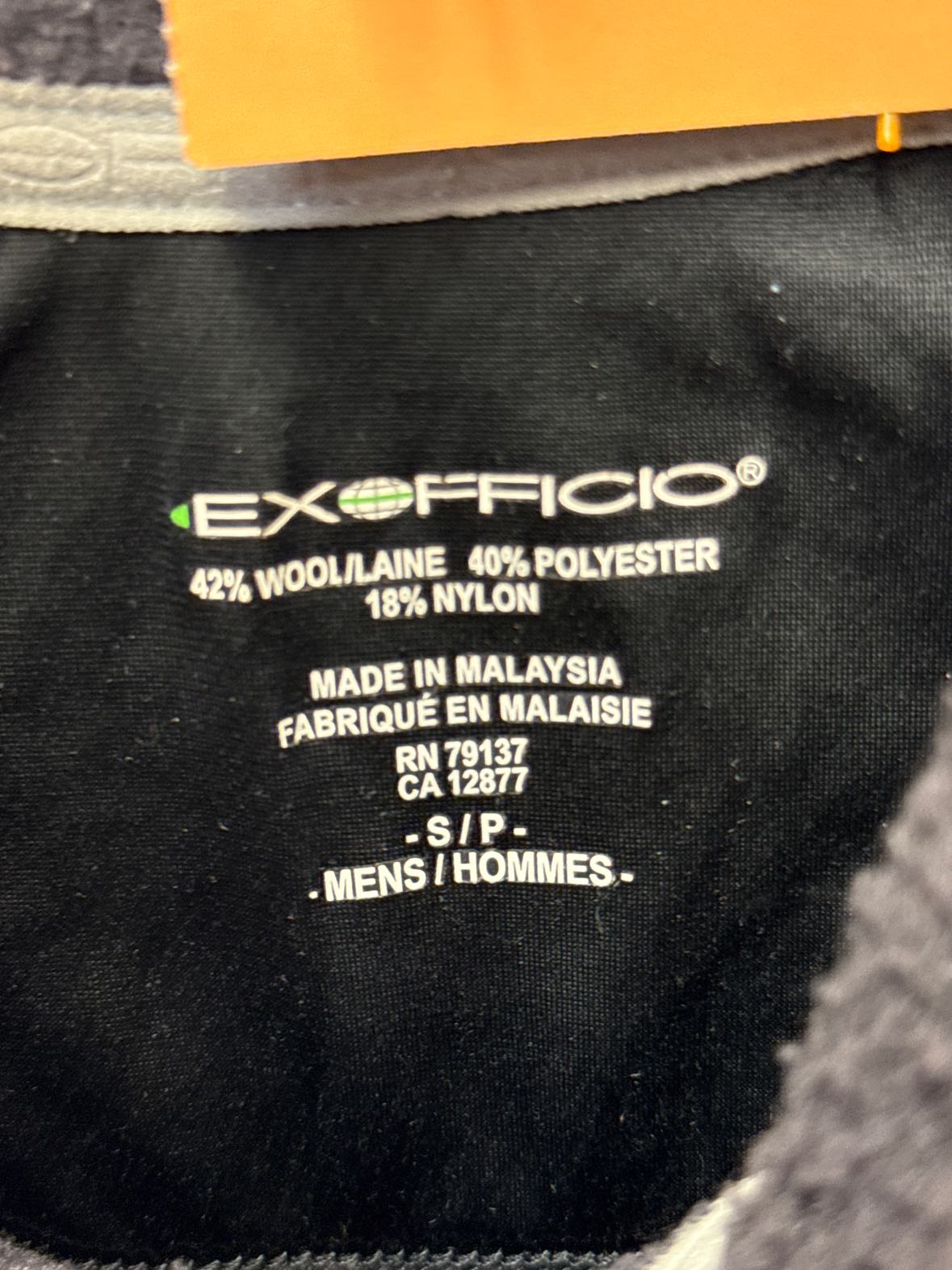 Exofficio Men's Size S Brown Wool Blend Sweater