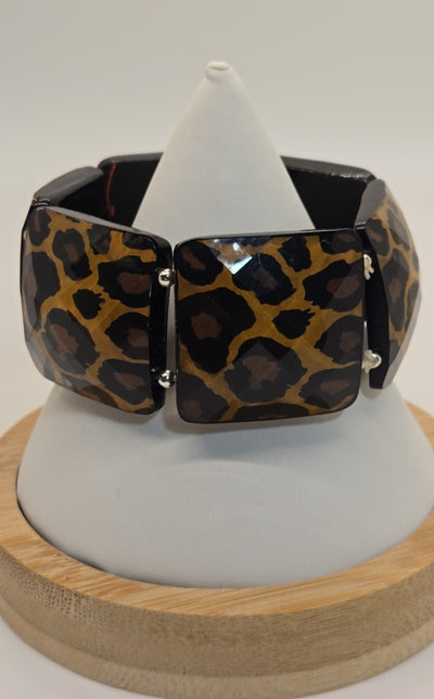 Leopard Print Stretch Bracelet