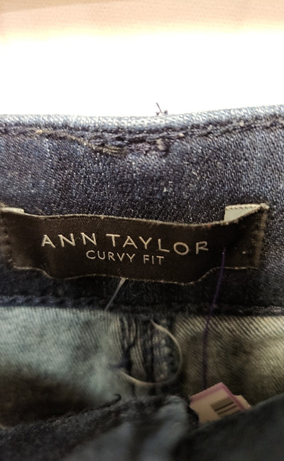 Ann Taylor Women's Size 31 (11-12) Blue Jeans The Skinny Crop Curvy Fit