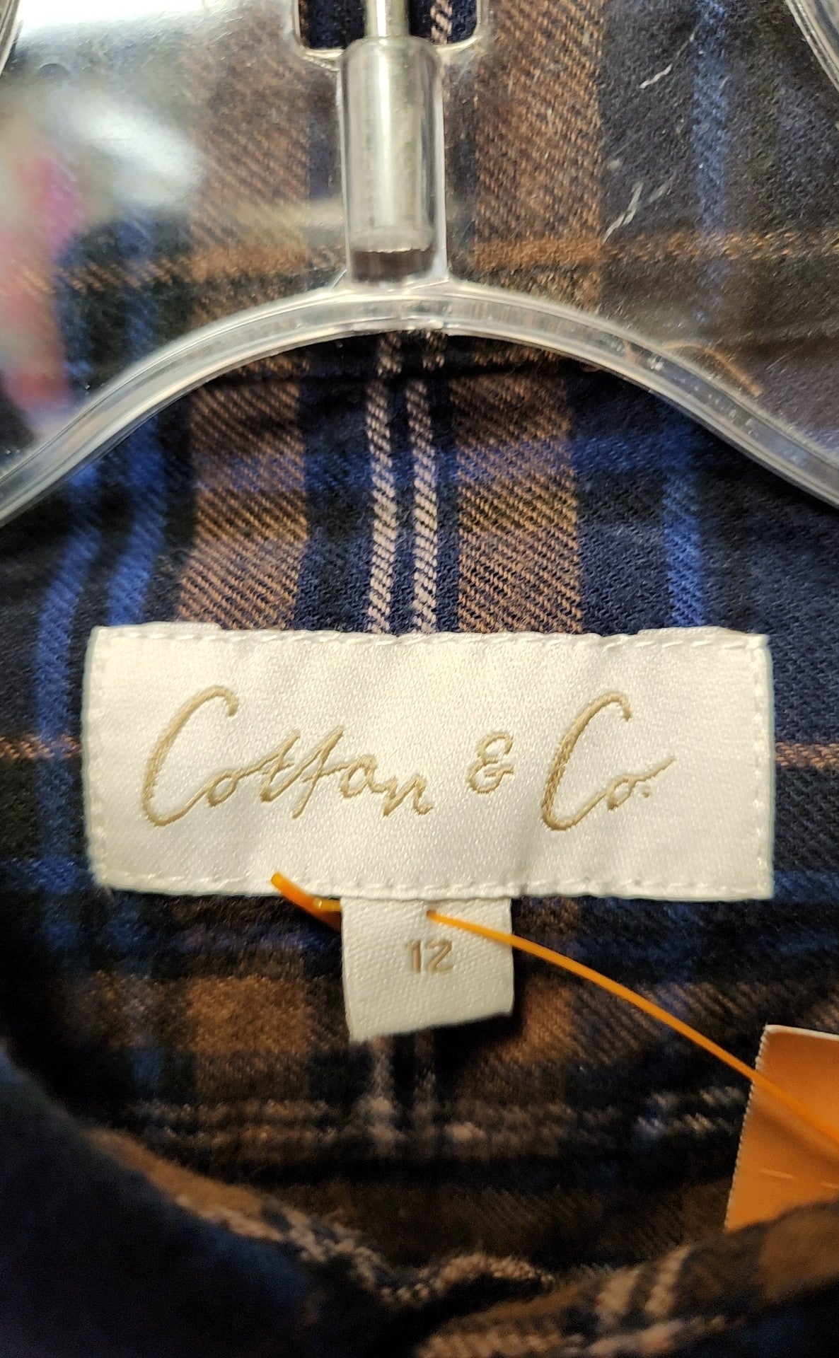 Cotton & Co Boy's Size 12 Navy Shirt