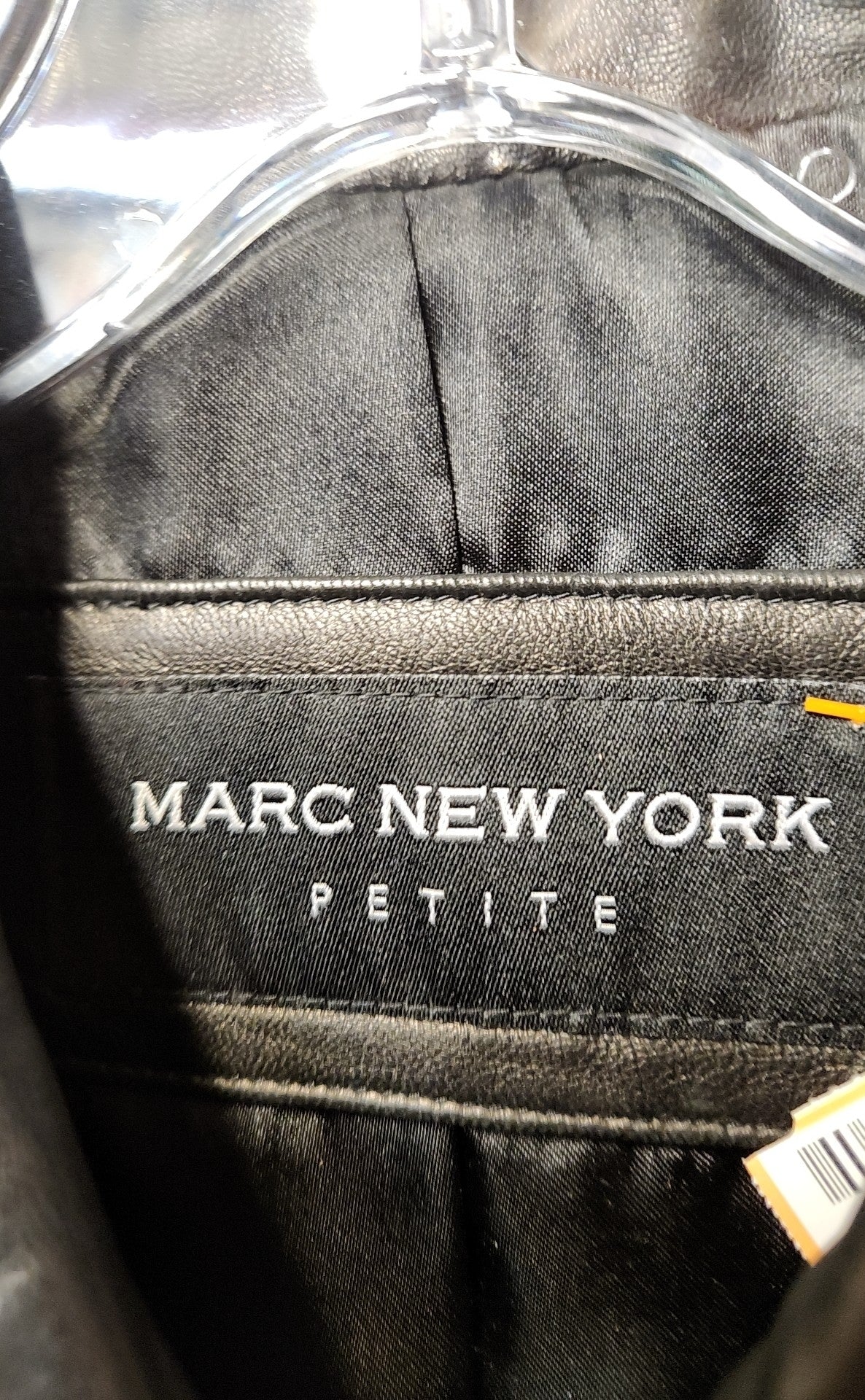 Marc New York Women's Size M Petite Black Leather Jacket