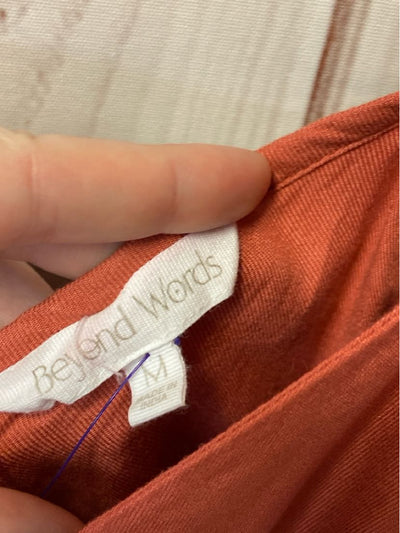Beyond Words Women's Size M Orange Dress