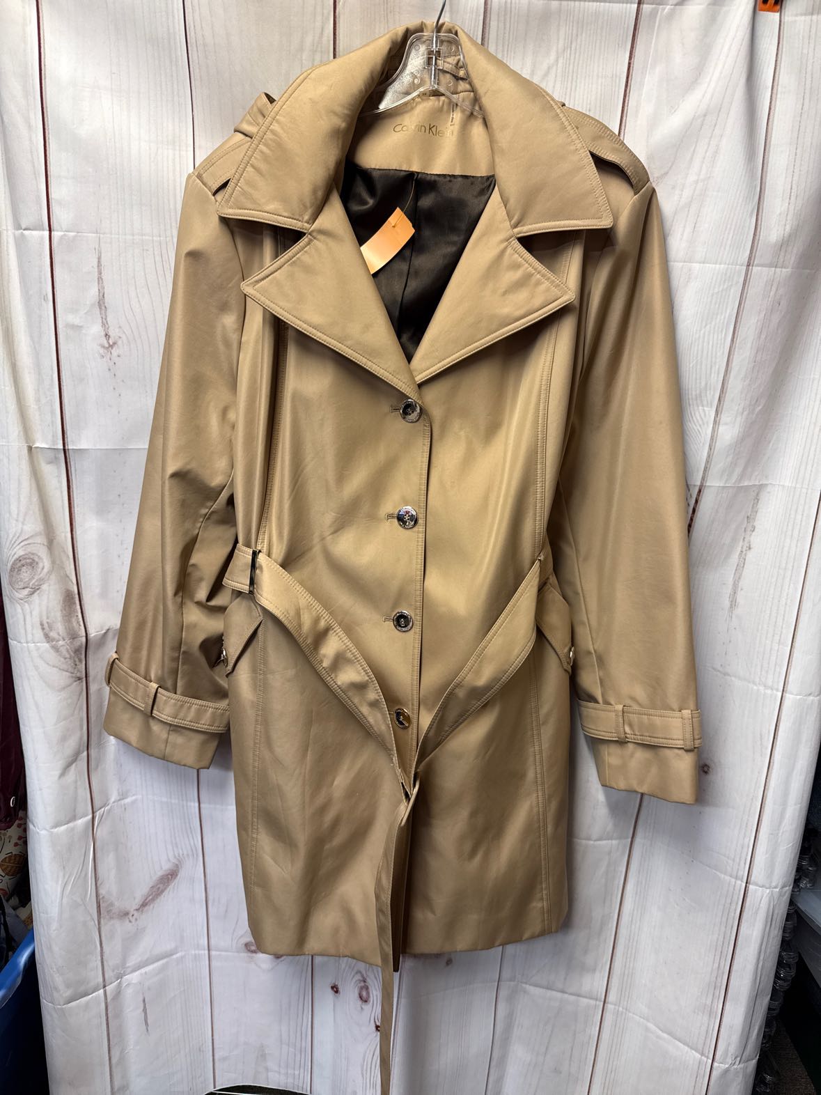 Calvin Klein Women's Size 3X Tan Coat
