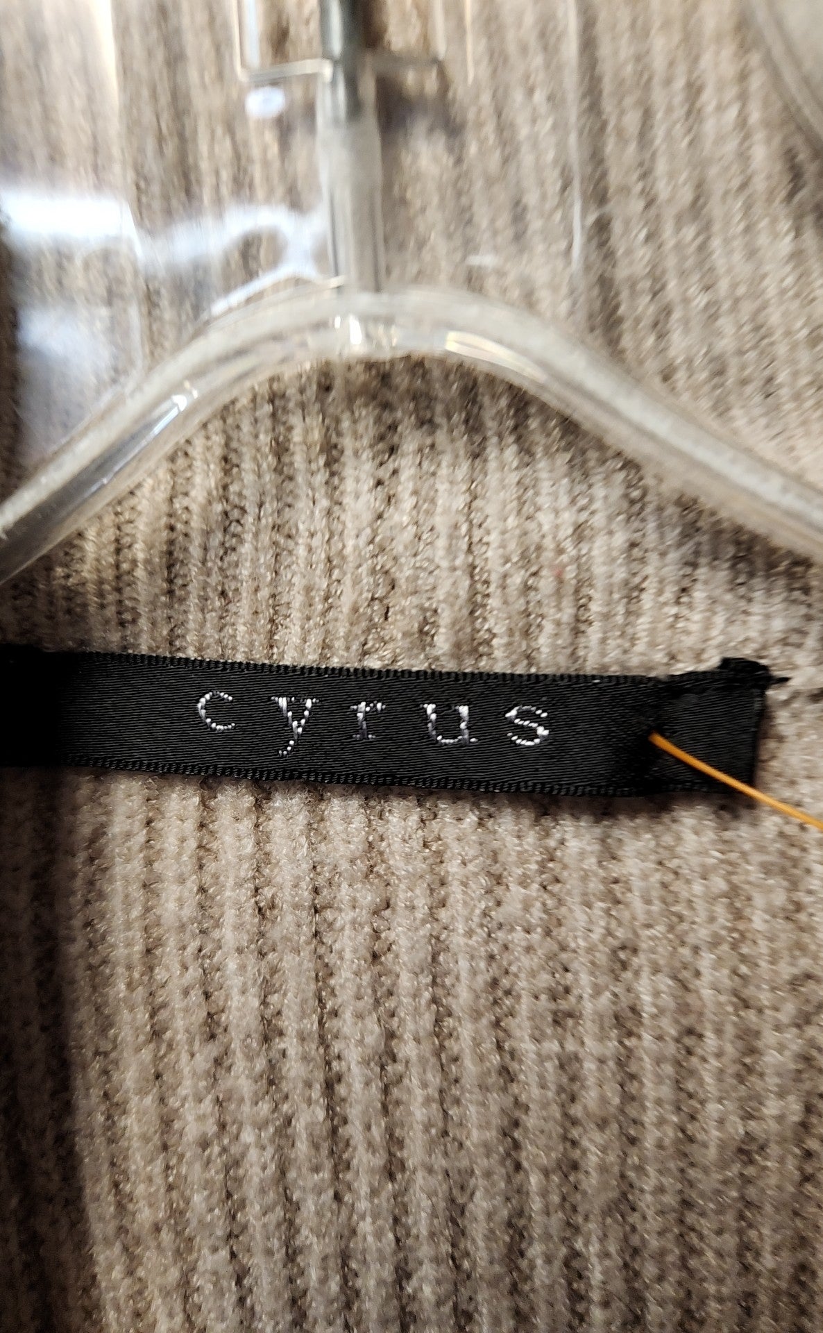 Cyrus Women's Size M Beige Cardigan