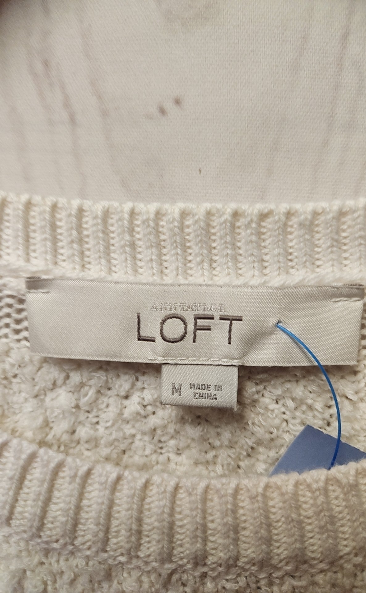 Loft Women's Size M White Sweater