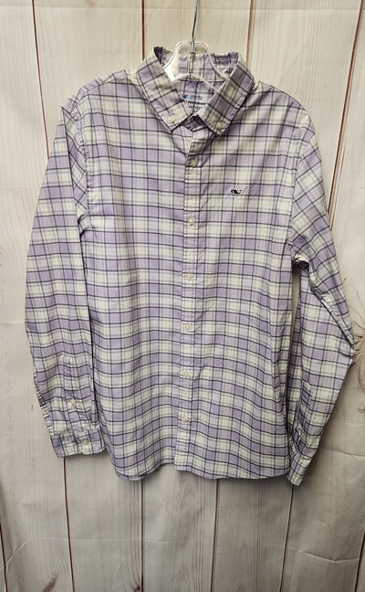 Vineyard Vines Boy's Size 16 Purple Shirt