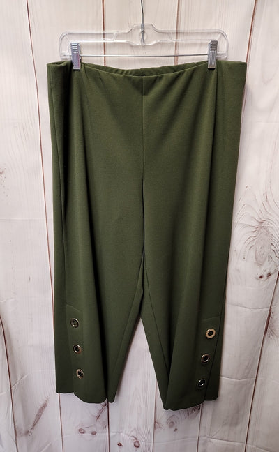 Dennis Basso Women's Size L Green Pants