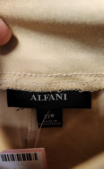 NWT Alfani Women's Size 22 Beige Pants