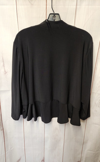 R&M Richards Women's Size 1X Black Cardigan