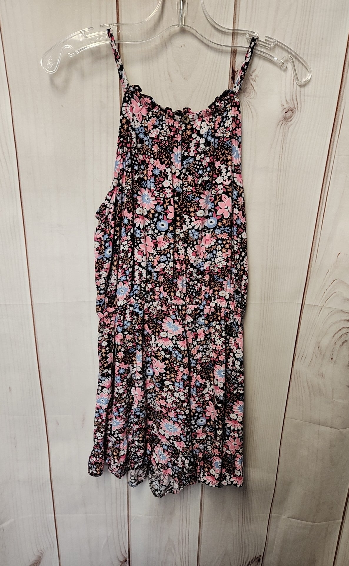 So Girl's Size 10/12 Black & Pink Romper