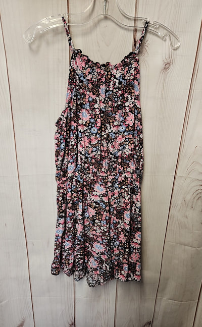 So Girl's Size 10/12 Black & Pink Romper