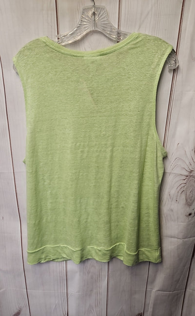 J Jill Women's Size XL Green Sleeveless Top