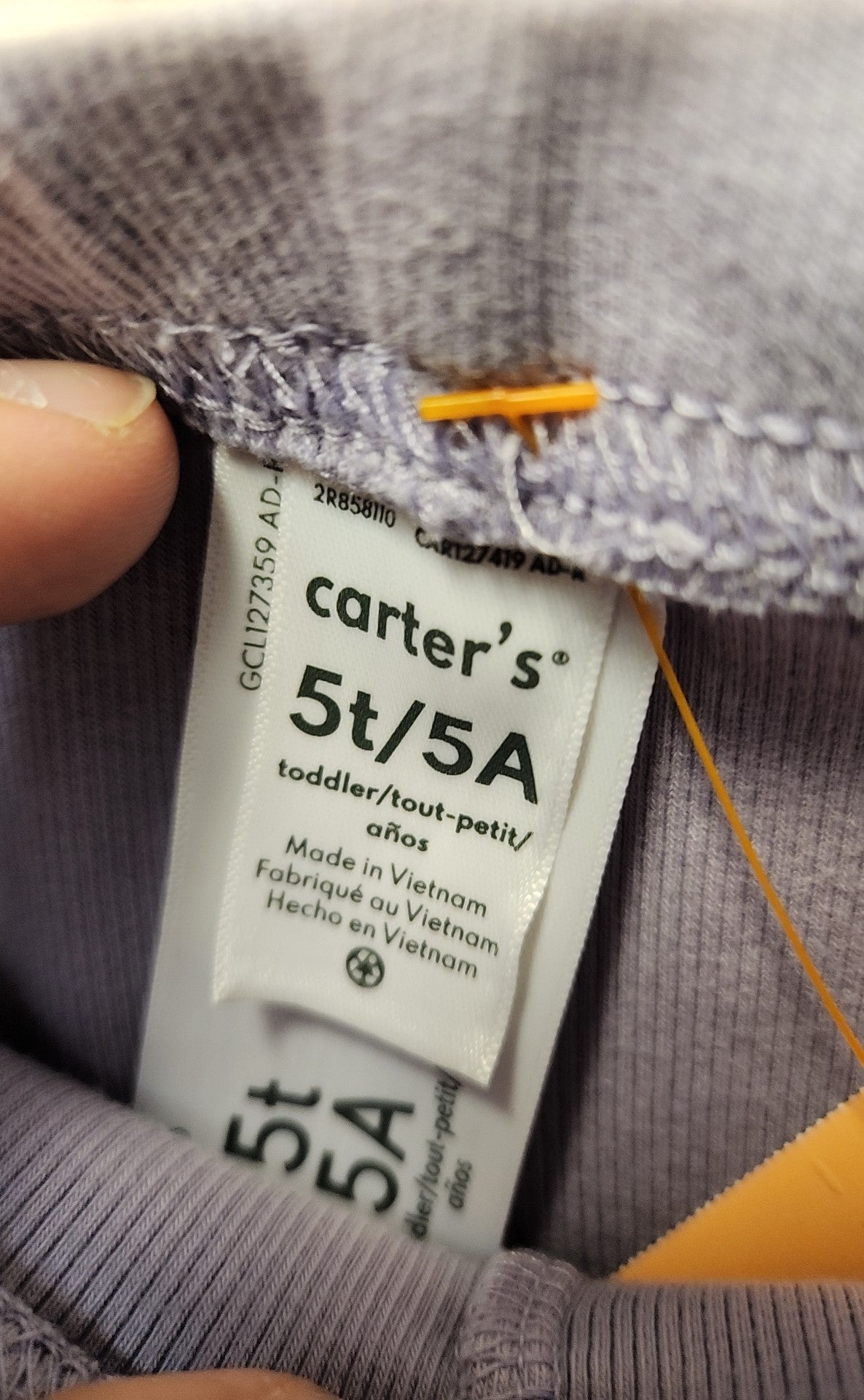 Carters Girl's Size 5 Purple Leggings