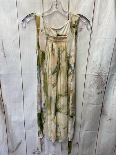 Simply Vera Women's Size XS Petite Peach Floral Dress
