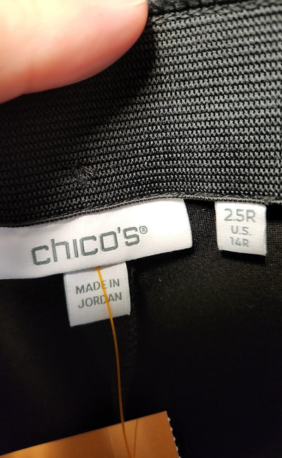 Chico's Women's Size 2.5 = US 14 Black Pants