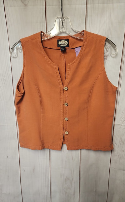 Tommy Bahama Women's Size S Orange Silk Vest